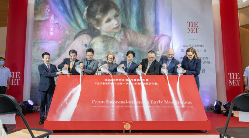 總統賴清德日前出席「美國大都會博物館名作展」開幕記者會   圖：總統府提供