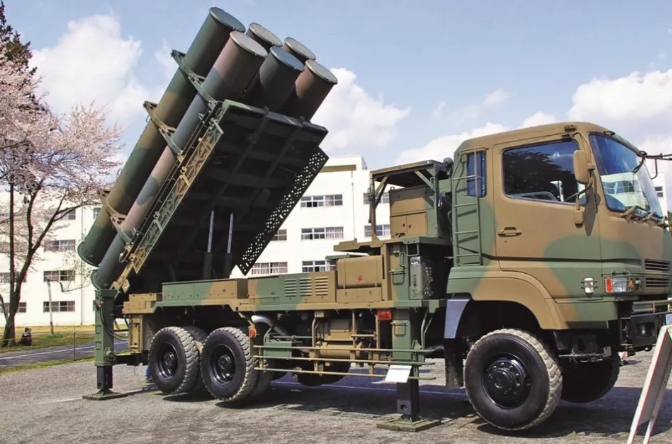 日本自衛隊88 式地對艦短程導彈。   圖 : 翻攝自騰訊網