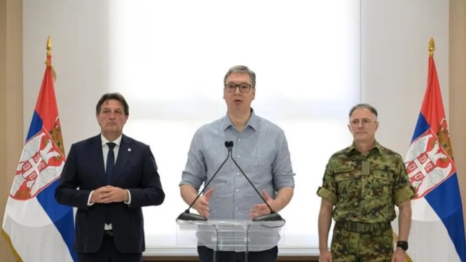 塞爾維亞總統武契奇。 圖 : 翻攝自軍哥漫談
