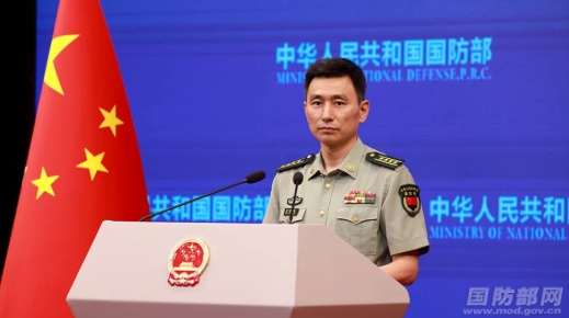 中國國防部新聞發言人張曉剛大校。 圖 : 翻攝自中國國防網