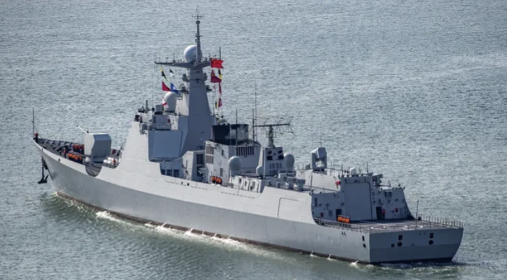 中國 052D 型飛彈驅逐艦。 圖:擷取自《騰訊網》