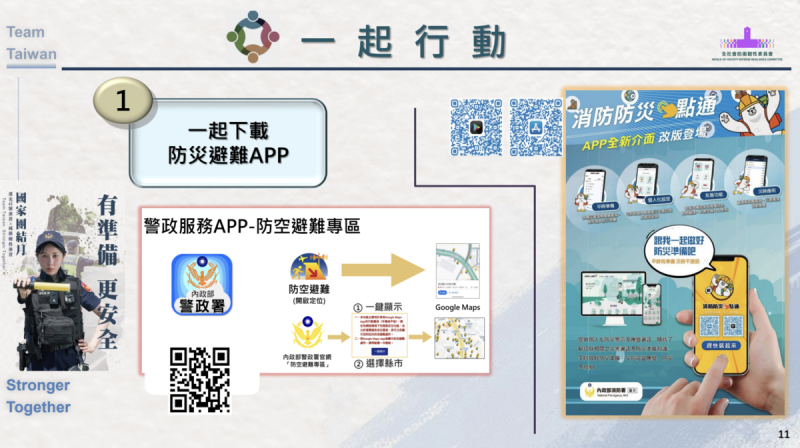 劉世芳呼籲下載警政app 圖:總統府提供 劉世芳呼籲下載警政app 圖:總統府提供