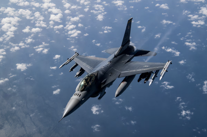 西方援烏之 F-16 戰機。   圖：擷取自「美國空軍」官方網站