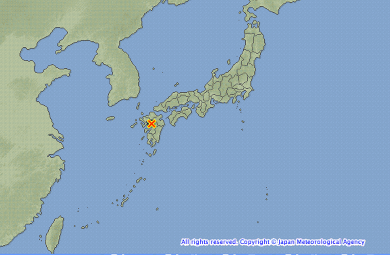日本9日晚間在秋田縣內陸南部發生規模5.2地震，今天清晨再傳餘震。   翻攝自日本氣象廳