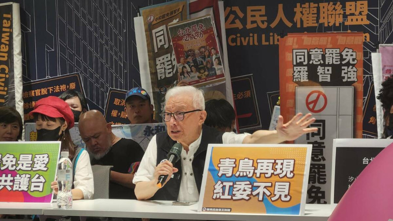 賴清德「雜質說」惹議，曹興誠力挺，清除統一思想雜質沒錯！   圖：蕭依岑/攝