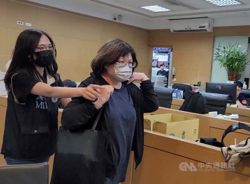 國民黨組發會副主委黃碧雲（前右）。（中央社檔案照片）   