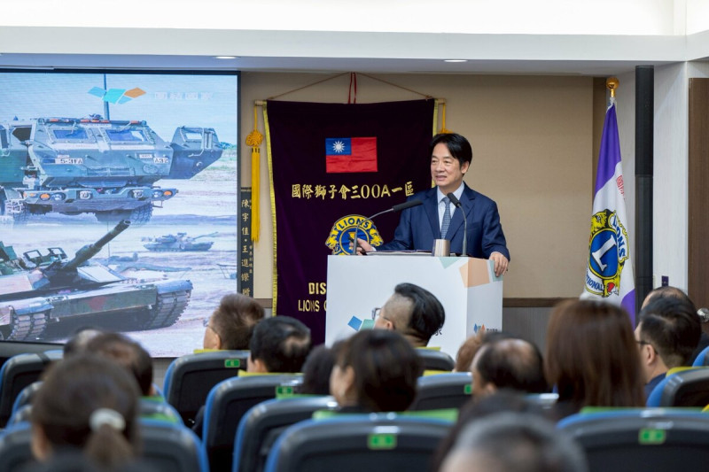 賴清德「團結國家十講」本月1日來到第4講「國防」。 圖:統統府提供