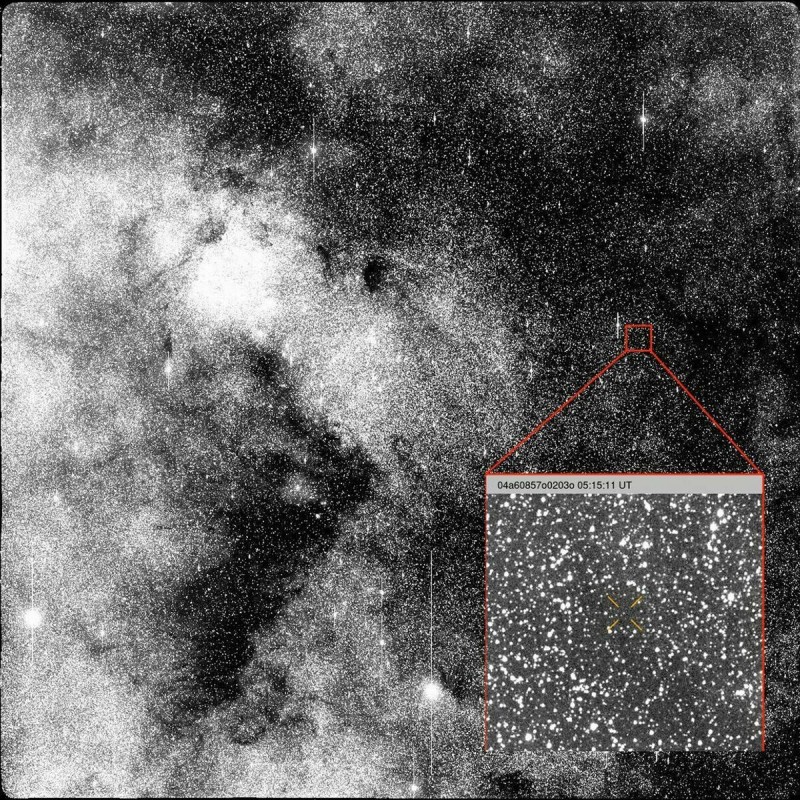 7 月 1 日在智利 ATLAS 望遠鏡下觀測到的彗星 3I/ATLAS   圖：翻攝自 NASA 官網