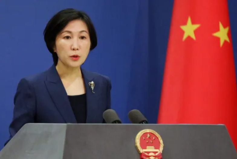 中國外交部發言人毛寧表明中國在中東地區戰事中的中立態度。 圖:翻攝自《軍哥茶話室》