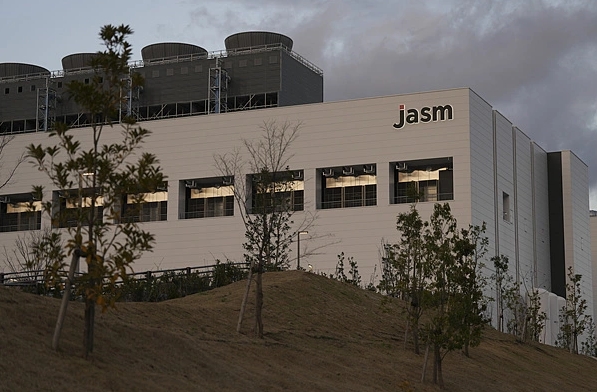 台積電在日本熊本縣設立的第一座工廠JASM。   圖 : 翻攝自視覺中國