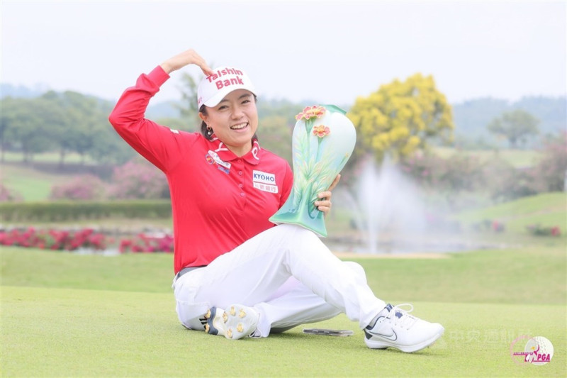 台灣女子職業高爾夫好手蔡佩穎，入選JLPGA六月份最佳球員候選名單。（中央社檔案照片）   
