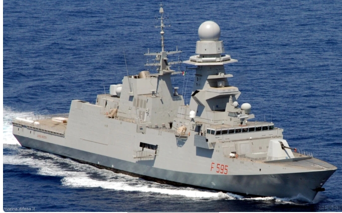 義大利芬坎蒂尼的FREMM護衛艦。 圖 : 翻攝自世界軍艦