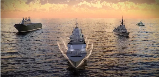 澳大利亞打造新型艦隊膜擬圖。 圖 : 翻攝自世界軍艦 澳大利亞打造新型艦隊膜擬圖。 圖 : 翻攝自世界軍艦