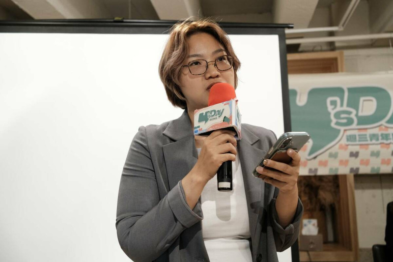 台灣智庫民調與輿情中心主任郭玫岑。 圖:Y’s Day「週三青年日」提供