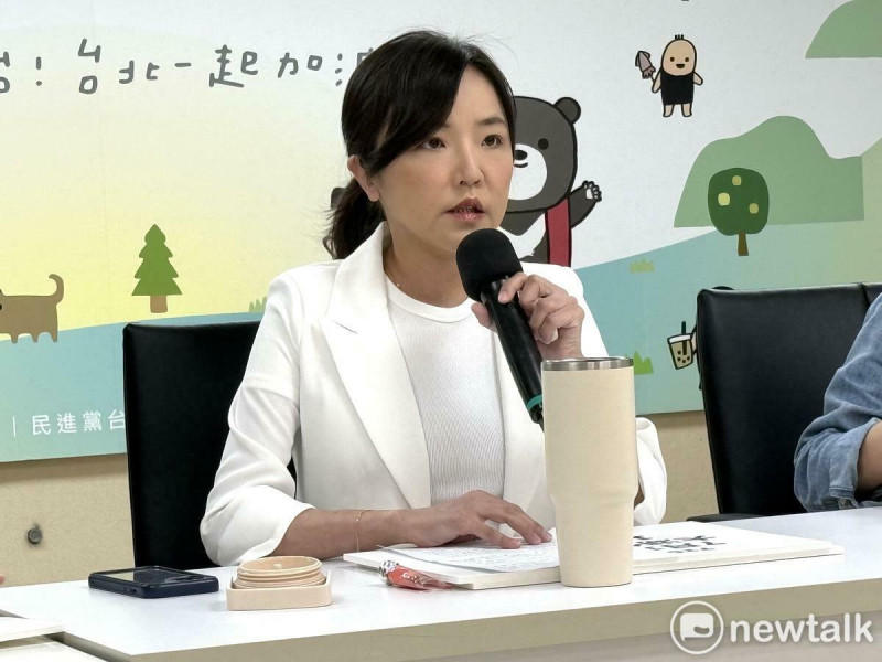 民進黨台北市議會黨團總召陳慈慧。 圖:周煊惠 / 攝