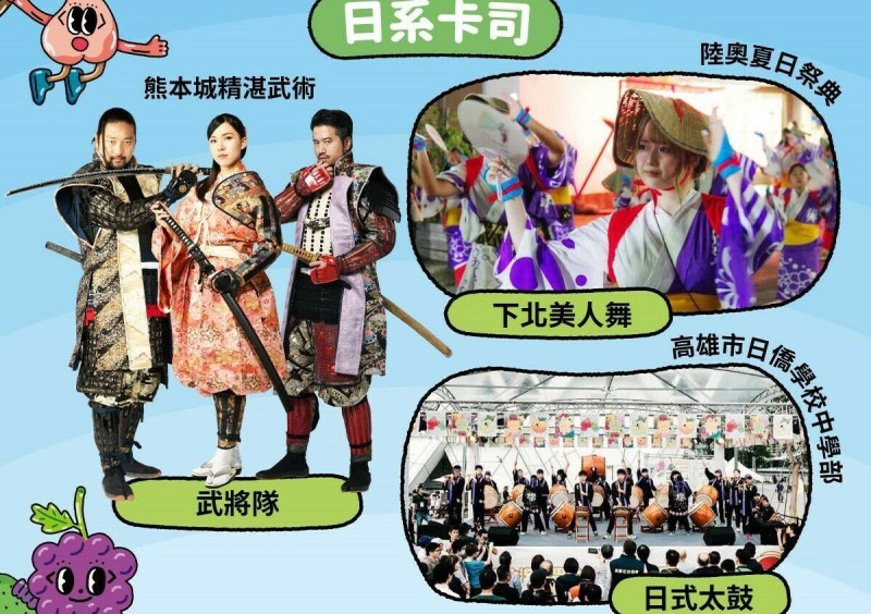 台日大港水果祭公布日系卡司。 圖:高雄市行國處/提供