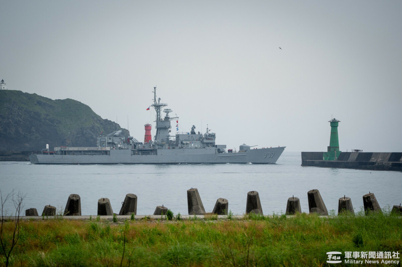 漢光41號演習,7月9日海軍168艦隊緊急出港。 圖:軍聞社提供