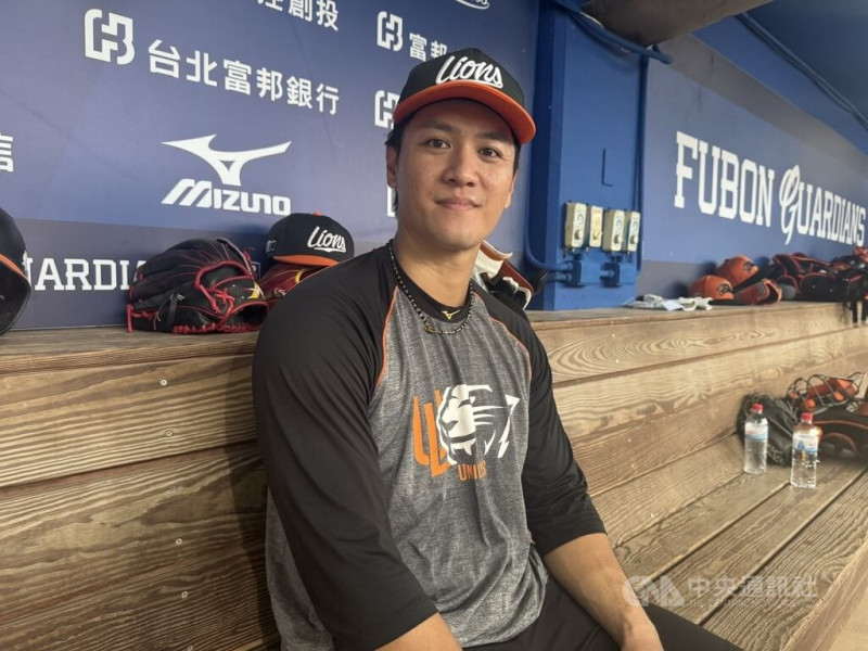 中華職棒統一獅隊蘇智傑（圖）先前因為右腳大拇趾骨裂缺陣，16日終於重新回歸一軍出賽，先發打第3棒、守左外野。中央社記者楊啟芳攝  114年7月16日   