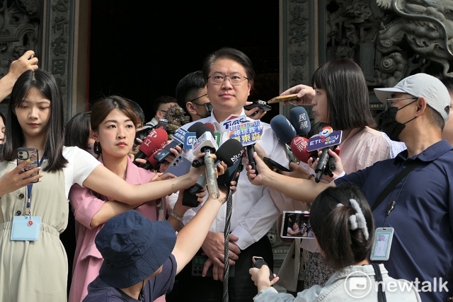 林右昌說，國民黨相當卑劣，破壞台灣民主。   圖：高逸帆／攝