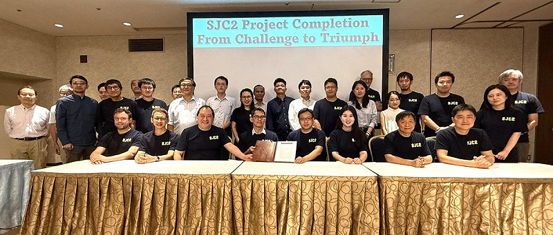 SJC2完工啟用典禮合照。   圖: 中華電/提供