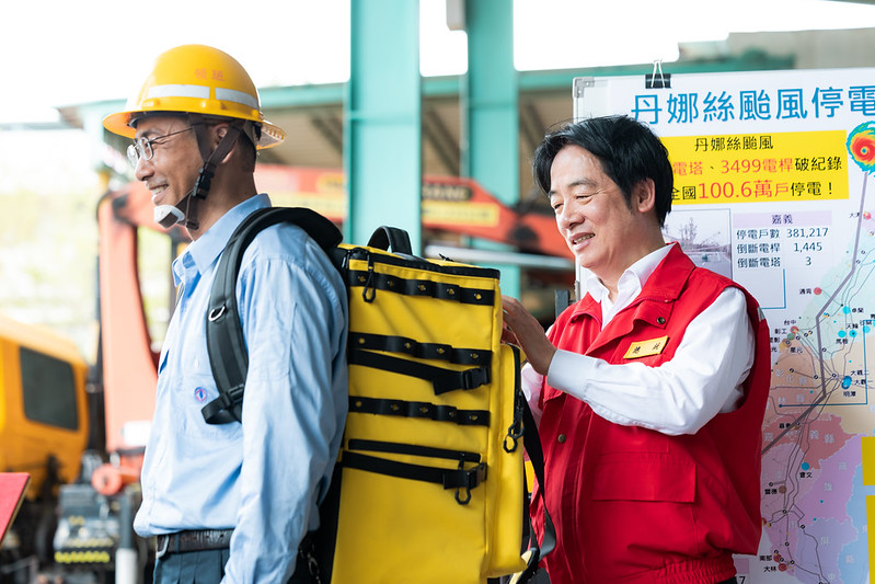 賴清德允諾要讓台電員工更有保障。   圖：總統府提供