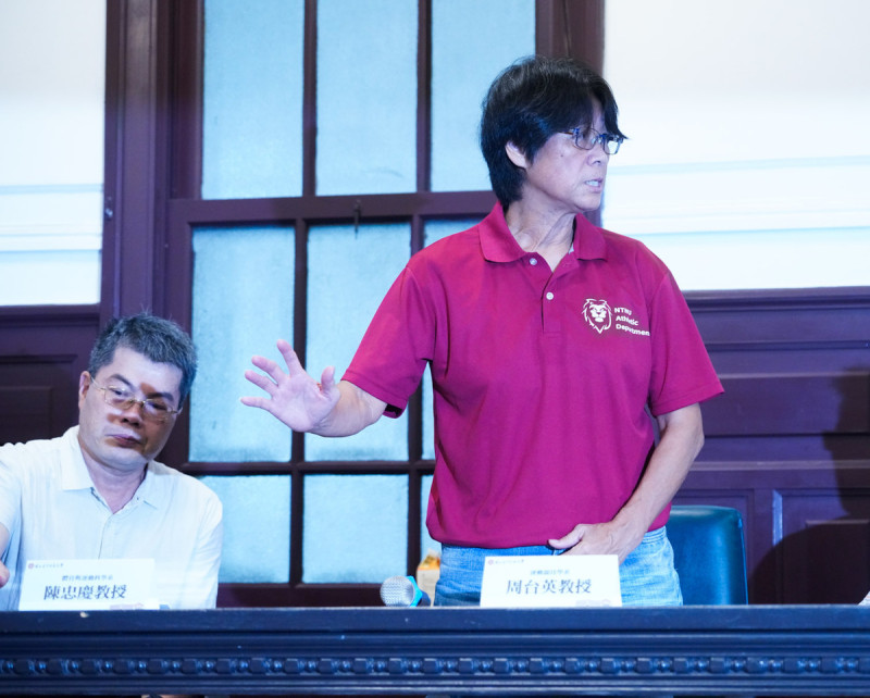 台師大「抽血案」教練周台英。 圖:張良一 攝影