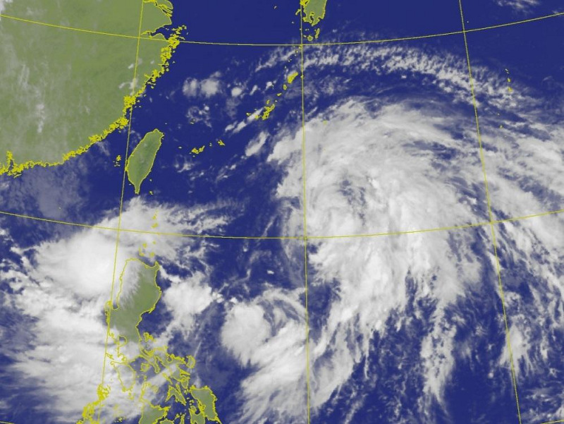 范斯高颱風今早生成。   圖：氣象署