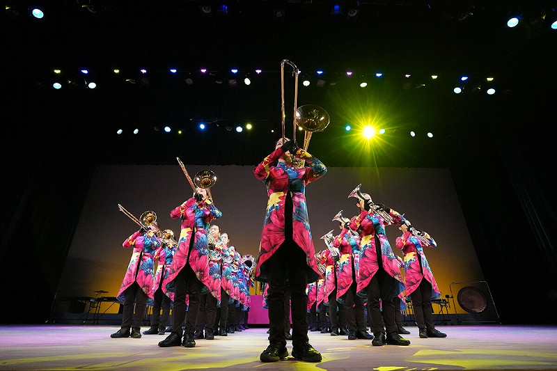 熊本玉名高校吹奏樂部壓軸演出。   圖：高雄市教育局/提供