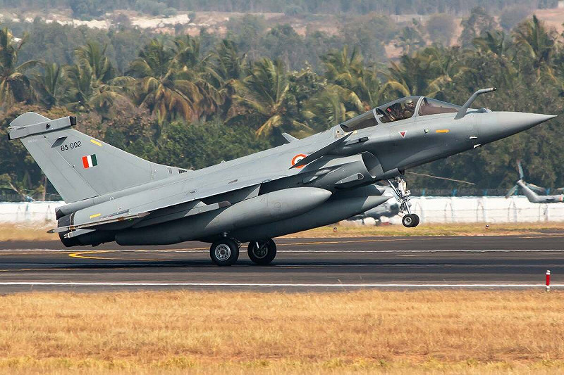 印度空軍使用法製「飆風」（Rafale）戰機。   圖：翻攝陸網/搜狐網