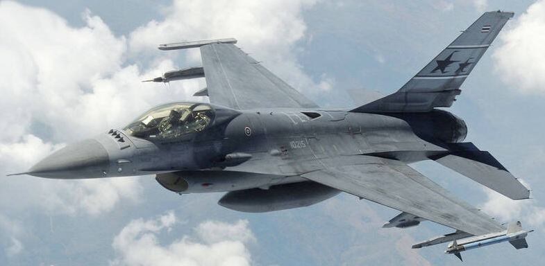 泰國皇家空軍F-16戰機。   圖 : 翻攝自泰國國防部