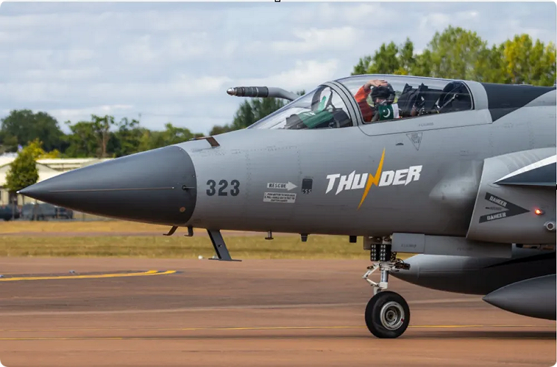 JF-17「雷電」Block III 戰鬥機。 圖：翻攝自《騰訊新聞》 