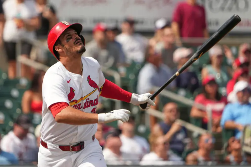 聖路易紅雀隊Nolan Arenado，成為各隊積極鎖定的目標。   圖：達志影像/美聯社