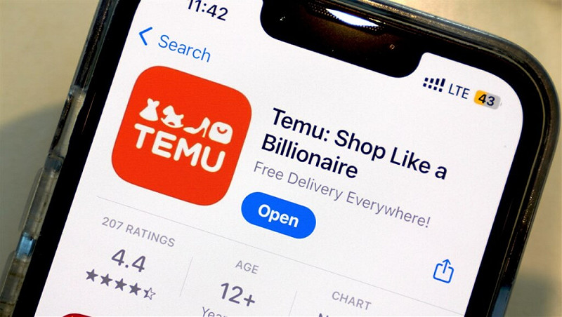 圖為TEMU在APP store中畫面。（中央社檔案照片）   圖：中央社提供