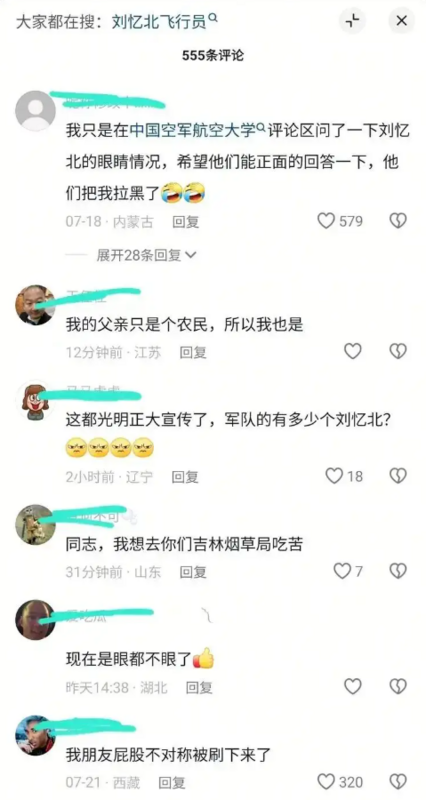 留言充滿網友們大量的嘲諷。 圖:翻攝自搜狐網