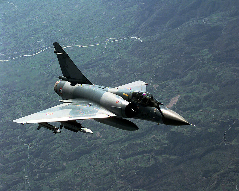 烏軍也在舊康斯坦丁諾夫機場部署幻象-2000戰機。(示意圖)   圖：翻攝自 維基百科 SRA GREG L. DAVIS, USAF 