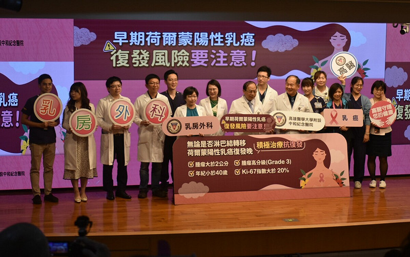 高醫醫療體系乳房醫學團隊為全台規模最大的乳癌專業團隊之一。   圖：高醫/提供