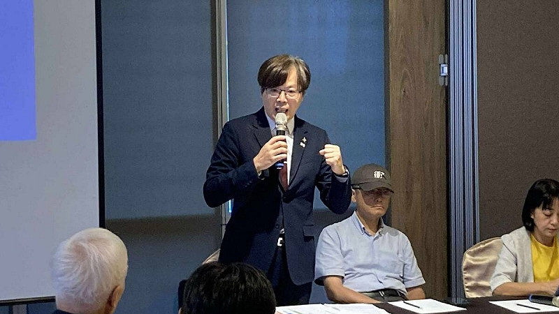 王興煥強調「大罷免，大失敗」不是台灣人放棄「抗中保台」，是害怕一黨獨大。   圖：台灣基進黨提供