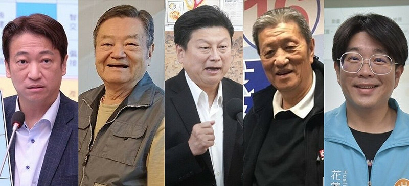 花蓮縣議員魏嘉賢、前花蓮市長魏木村、傅崐萁、前花蓮市長魏東河、花蓮市長魏嘉彥。   圖：新頭殼合成；新頭殼資料照、翻攝魏嘉賢、魏東河、魏木村、魏嘉彥臉書