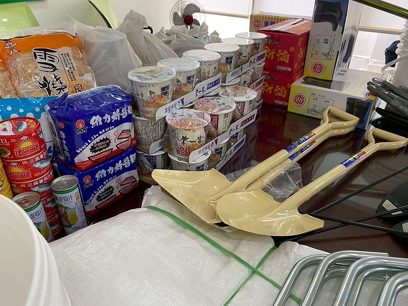 民進黨台北市黨部前往嘉義水上鄉,並募得500份食用物資。 圖:民進黨台北市黨部提供 民進黨台北市黨部前往嘉義水上鄉,並募得500份食用物資。 圖:民進黨台北市黨部提供