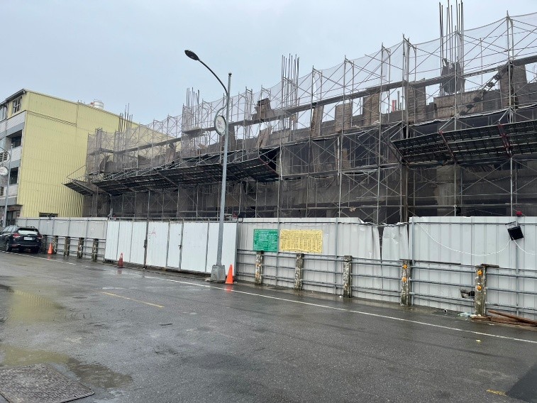 台中市某停工建案現況。   圖：內政部提供