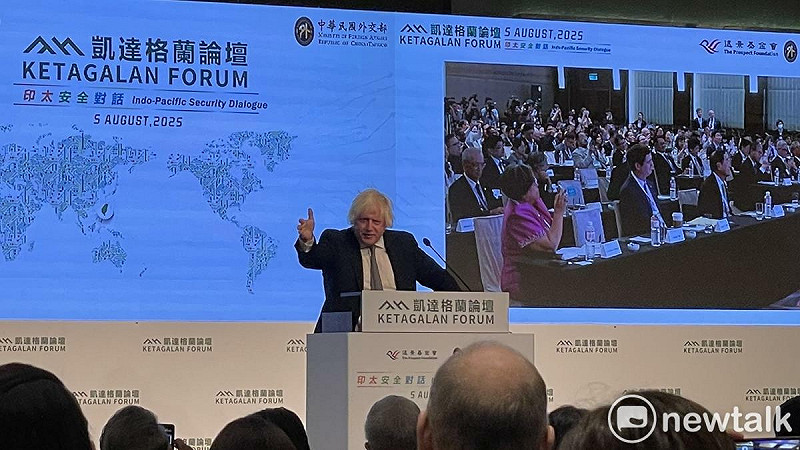 強生喊話民主國家與台灣站在一起。   圖：高逸帆／攝