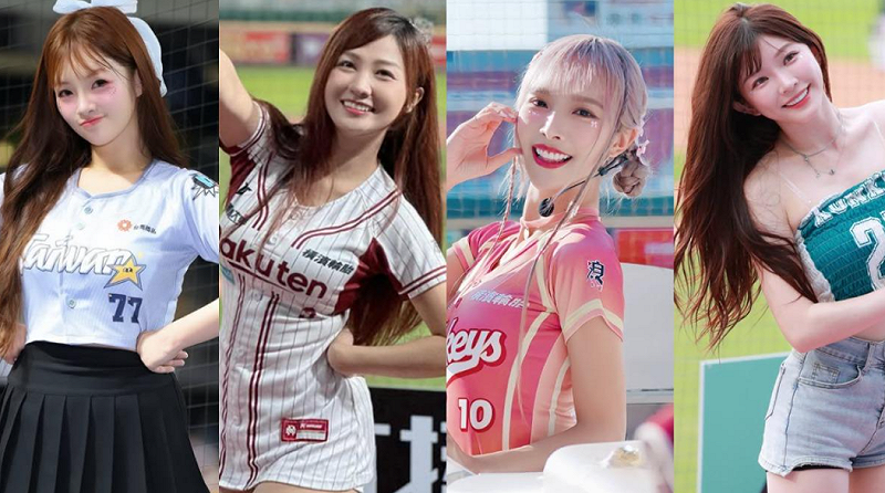 樂天女孩曲曲(左起)、小紫、Rina和林穎樂原定參戰成人展。   圖：翻攝自曲曲、小紫、Rina、林穎樂IG