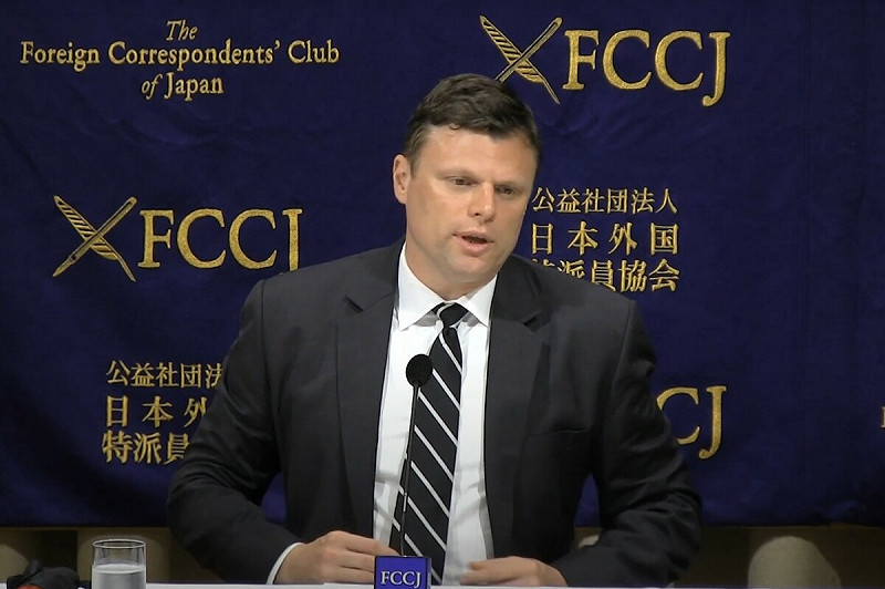 前美國國務院資深顧問惠頓（Christian Whiton）近日撰文批評賴清德政府錯誤對美外交政策，讓台灣失去川普政府信任。   圖：翻攝自公益社團法人日本外國特派員協會YT 