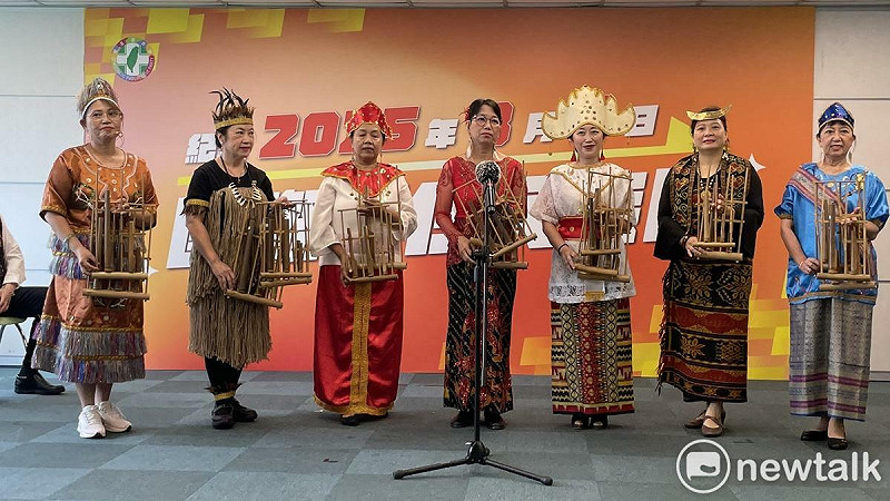  印尼竹韻揚聲樂團表演。 圖：高逸帆／攝 