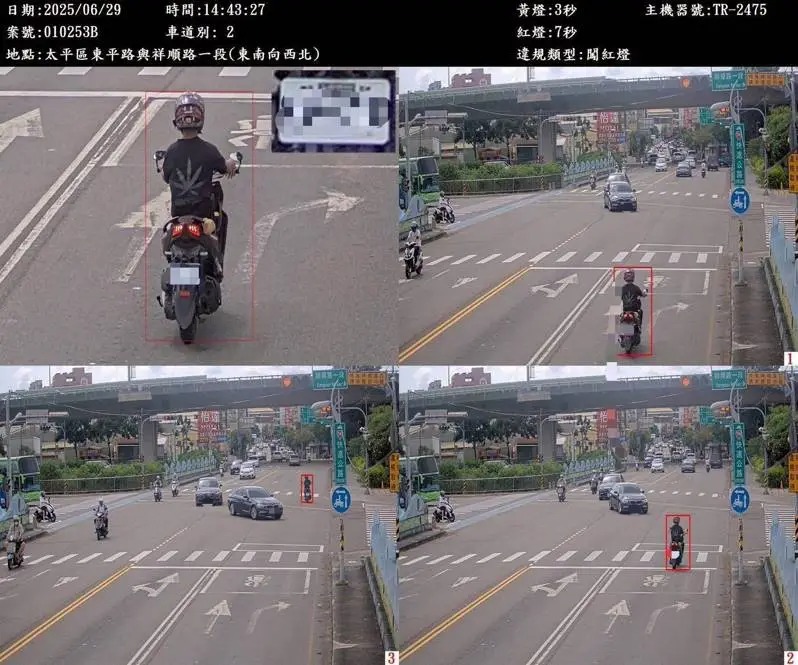 透過科技執法台中市今年1到7月交通事故比去年同期減少516件。 圖:台中市警局提供