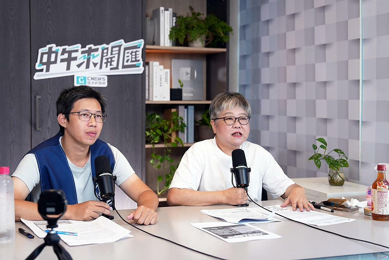 消防員工作權益促進會理事陳弘樺今（6）日接受主持人黃光芹《CNEWS匯流新聞網》政論live直播節目《中午來開匯》專訪。   圖：《CNEWS匯流新聞網》提供
