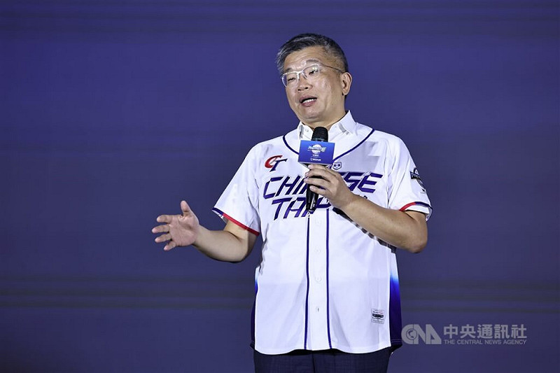 中華職棒會長蔡其昌。（中央社檔案照片）   