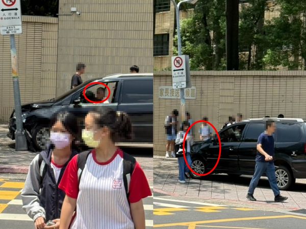 適逢學生暑期輔導時間，暴衝車輛讓學生與家長備受驚嚇。   圖：翻攝自臉書/靠北天母幫