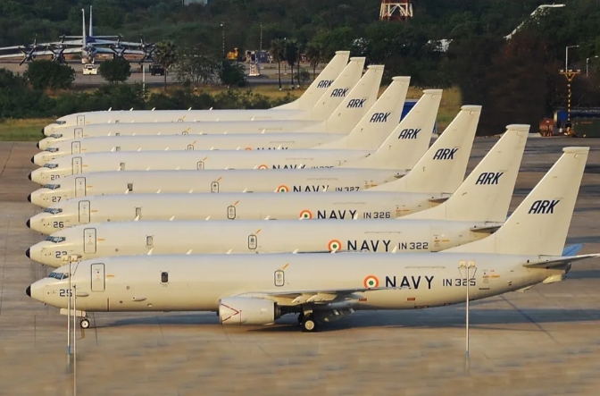 印度P-8I波塞頓反潛機隊。   圖 : 翻攝自X