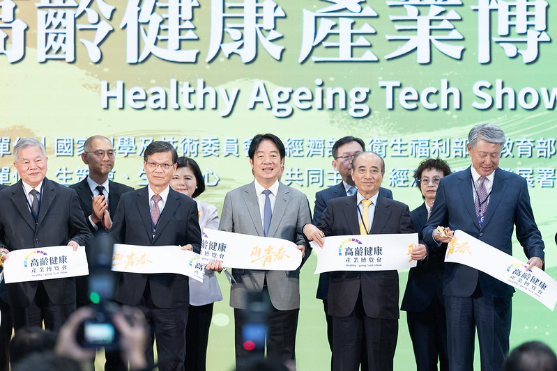  賴清德出席「第二屆高齡健康產業博覽會開幕典禮」。 圖：總統府提供 